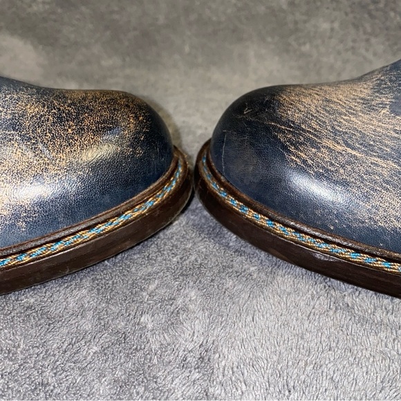 L`Artiste by Spring Step Size 38 Green Blue Women's Leather Booties GABORY - Picture 15 of 16